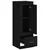 Visoka crna 36x35,5x103,5 cm konstruirano drvo