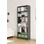 Hanah Home polica za knjige Bili5 80, 80 cm, antracit