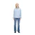 TOM TAILOR DENIM Bluza  svetlo modra / bela