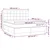 Vidaxl Box spring postelja z vzmetnico modra 160x200 cm blago
