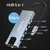 Qoltec Hub adapter USB-C 5v1 | USB-C PD 100W | 2x USB | HDMI 4K | RJ45