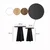 Hanah Home Klub sto Mushroom 180x40x42cm Crni