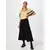 Womens viscose midi skirt black