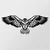 Wallity Zidna dekoracija Eagle3, 100x44 cm, 1.2mm, Crna