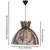 Opviq Luster Big Lacin, 70cm
