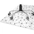 Decormat Podloga za stol Dot triangles 120x90 cm 15 cm