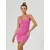 Sinsay - Rebrasta mini haljina - roze