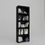 Hanah Home Polica za knjige Lucas 1600-113, 64x182x25 cm, Crna
