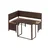 Gardenson Vrtni Set Lambada, Temno Rjava, Z Blazino, 2-Delni