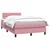 Vidaxl Box Spring postelja z vzmetnico Pink 120x220 cm Velvet