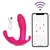 Nosivi leptir vibrator sa daljinskim (nevidljivi) crna