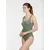 SUNFLAIR Enodelne kopalke temno zelena