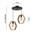 Opviq Luster Hexagon Double B, Crni