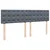 Vidaxl Box spring postelja z vzmetnico temno siva 200x200 cm žamet