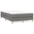vidaXL Box spring postelja z vzmetnico temno siva 120x190 cm blago