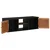 TV ormar s policom s pohranom s vratima 105 x 30 x 35 cm