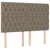 Vidaxl Box spring postelja z vzmetnico LED taupe 140x190 cm blago