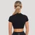 GymBeam Women‘s Flow Crop Top Black