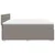 Vidaxl Box spring postelja z vzmetnico taupe 200x200 cm blago