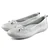 Mona Shoes Ženske baletanke, Kožne, Bele