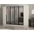 Hanah Home ormar sa reflektujućim staklom Nisa 20621, 270 cm, peščar