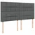 Vidaxl Box spring postelja z vzmetnico temno siva 180x200 cm blago