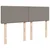 Vidaxl Box spring postelja z vzmetnico taupe 160x200 cm blago
