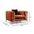 Atelier del Sofa Fotelja Como 108x73x90cm Narandžasta