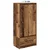 Ormar s ladicom staro drvo 55,5x34x119,5 cm konstruirano drvo