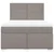 Vidaxl Box spring postelja z vzmetnico taupe 140x190 cm blago