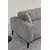 Atelier del Sofa Trosed na razvlačenje Athena 92x76x225cm Svetlosivi