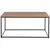 MID.YOU KLUBSKA MIZA, črna, barve hrasta