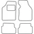 Textile car mats Mazda Demio 2000-2002