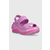 Natikači Crocs Classic Mega Crush Sandal ženski, vijolična barva, 207989