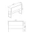Hanah Home Komoda Luxe 120x80x30cm Zlatno-Antracit