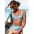 SUNSEEKER Bikini hlačke modra/roza/rdeča