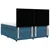 Vidaxl Box spring postelja z vzmetnico modra 200x200 cm žamet