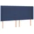 Vidaxl Box spring postelja z vzmetnico LED modra 200x200 cm blago