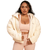 BeastPink Women‘s Bliss Hoodie Jacket Ivory