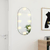 Ogledalo s LED svjetlima 80 x 40 cm stakleno ovalno