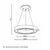 VESTA 682 VISILICA 50W 3000/4000K BELA