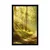 Plakat s paspartujem sončni žarki v gozdu - 20x30 silver