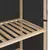 Den Garderobna omara 3-nadstropna 110x40x170 cm sivo blago