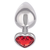 California Exotics Jewel Heart Plug Large Ruby