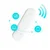 ZTE ZTE MF79N 4G LTE USB modem/usmerjevalnik, bel