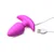 Bang! Rotating & Vibrating Silicone Butt Plug with Remote Purple