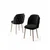 Hanah Home Set stolica Axle, 85x59x98 cm, 4 komada, Crne