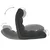 Sklopiva podna stolica od tkanine crna