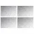 Stepenica Pravokutni 4 pcs Srebrno 60 x 40 cm Aluminij