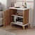 Hanah Home noćni ormarić Adela, 55 cm, atlantski bor / beli